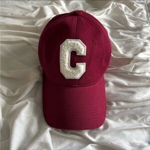 “C” logo maroon baseball cap